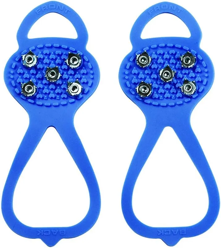 1 Pair (Kids' Size) Crampons,Traction Cleats,Spike for Winter Walking Safety,Shoe Grips on IceSnow for Children Girls and Boys,Kids' Size 5-7