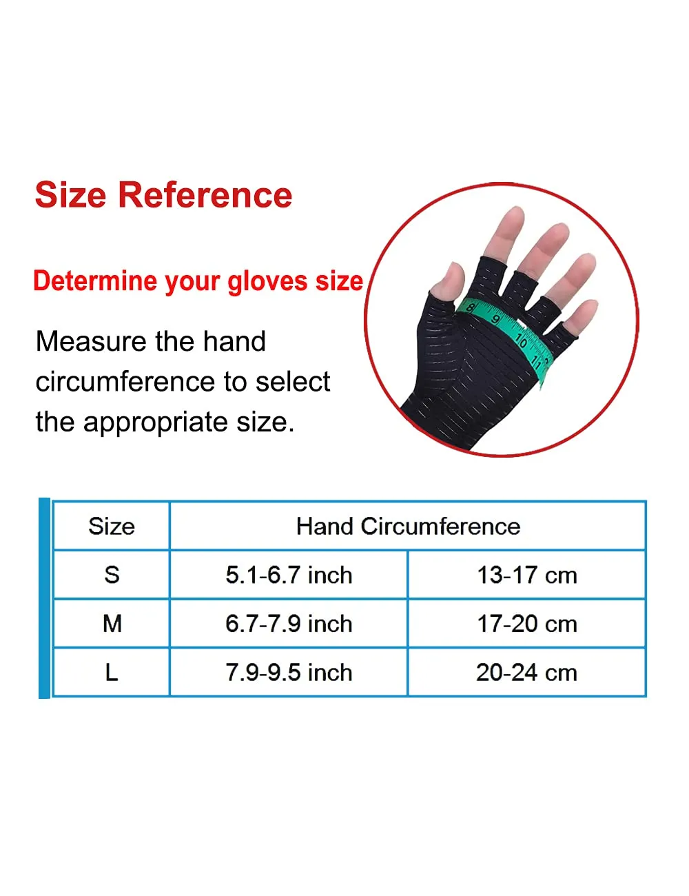 2 Pairs Copper Arthritis Gloves Compression Gloves Women Men Relieve Hand Pain Swelling and Carpal Tunnel Medium