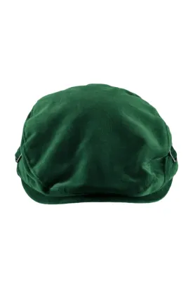 30004-Velvet Boy Newsboy Cap Green