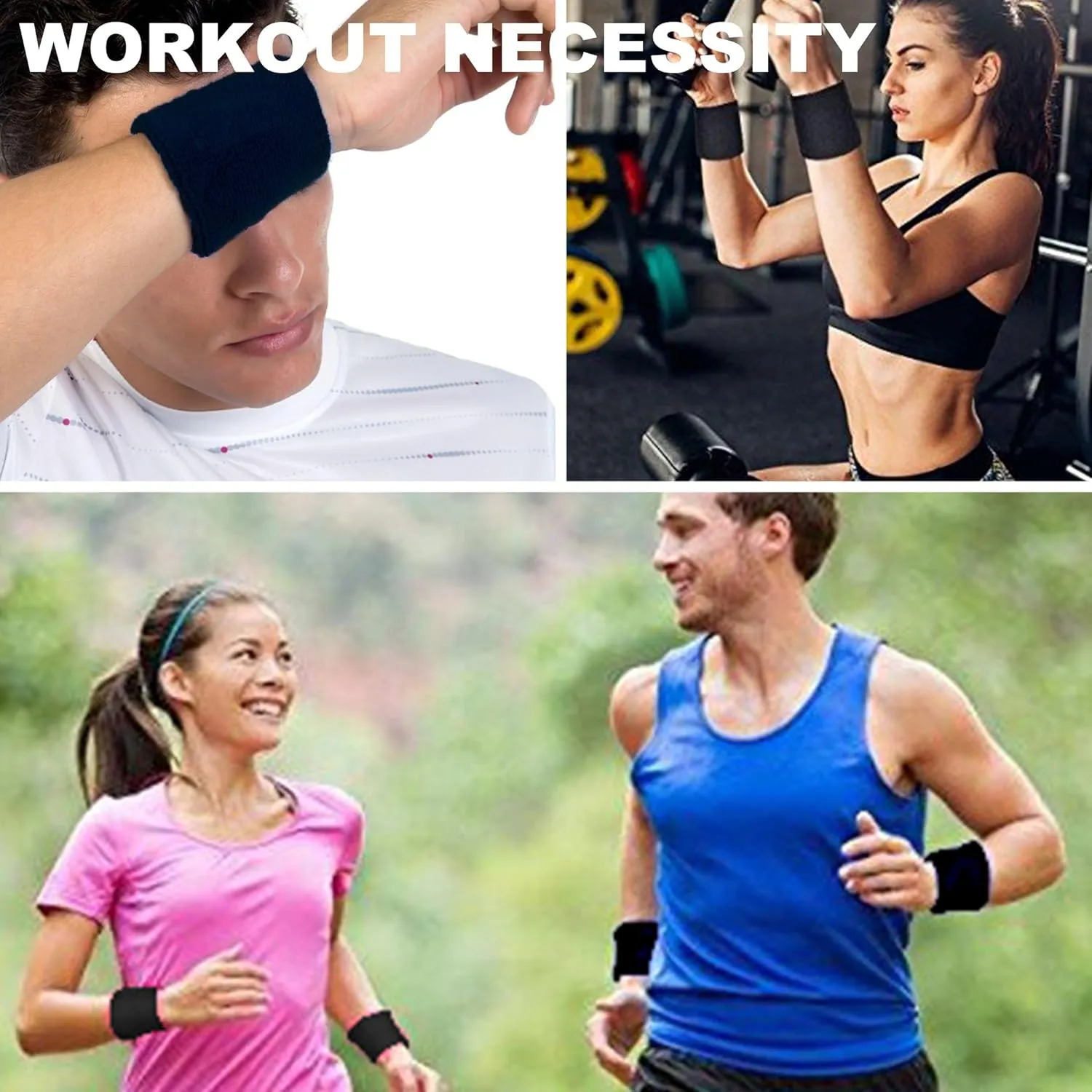 5 Pairs Wholesale Soft Thicken Cotton Wristbands
