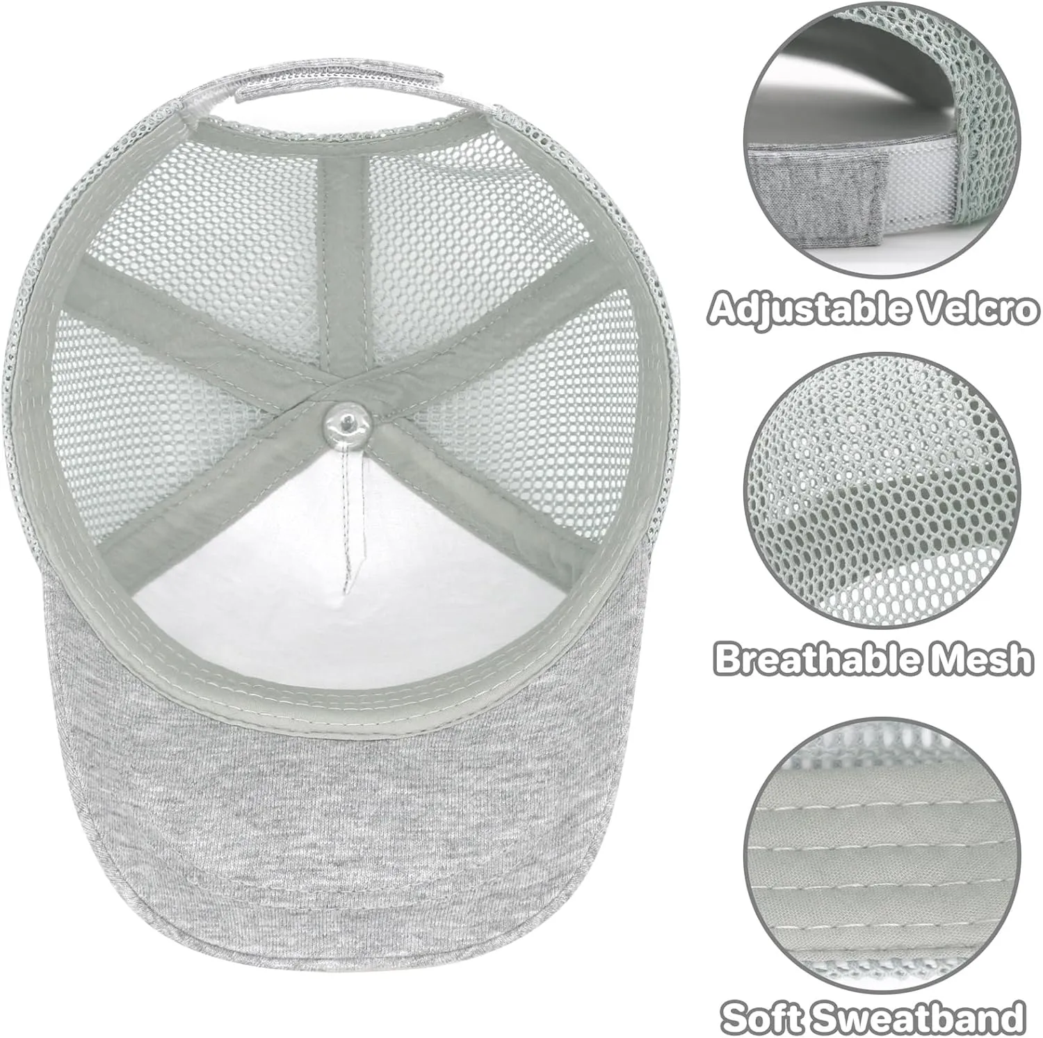 Baby Baseball Cap Toddler Hat with Mesh - Infant Boy & Girl Hats