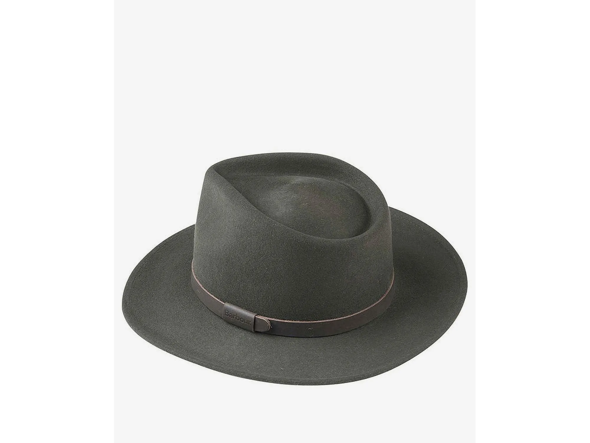 Barbour Wool Felt Crushable Bushman Hat In Olive