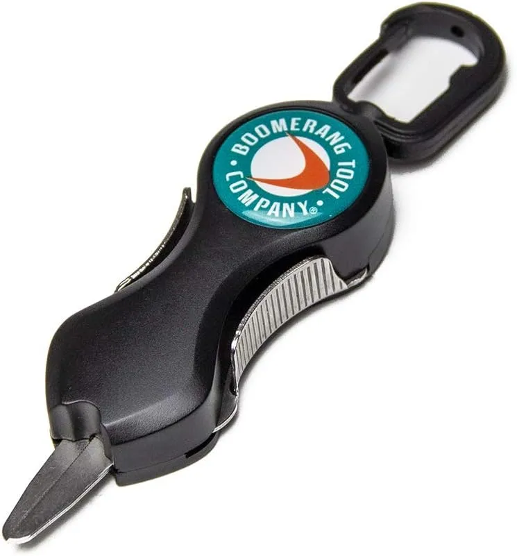 Boomerang Tool Company SNIP Fishing Line Cutters with Retractable Tether and Stainless Steel Blades that Cut Braid, Mono and Fluoro Lines Clean and Smooth!