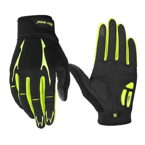 Breathable Cycling Gloves GEL Liquid Silicone Palm Non-slip Sports Full Finger Bicycle Glove Half Finger Bike Gloves
