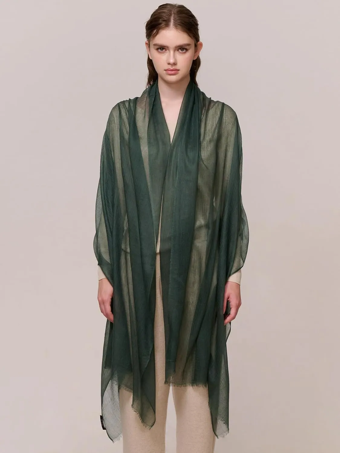 Cashmere Wrap for Women, 90"x39" Oversized Thin&Lightweight Shawl, Travel Scarf for Year Round, Mother's Day Gift.