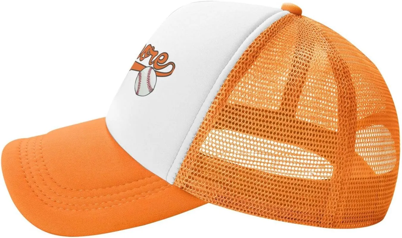 City Baseball Fans Classic Vintage Cap Graphic Adjustable Mesh Hat for Men Women