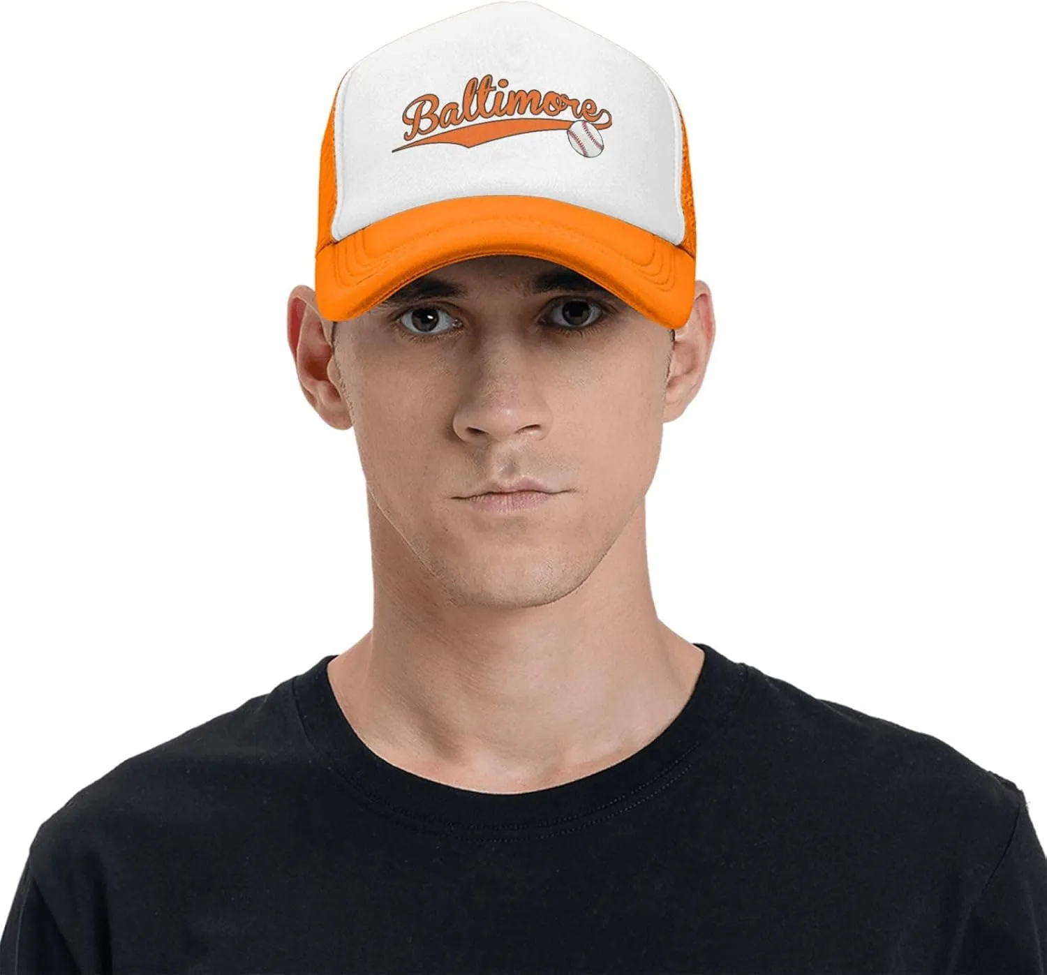 City Baseball Fans Classic Vintage Cap Graphic Adjustable Mesh Hat for Men Women