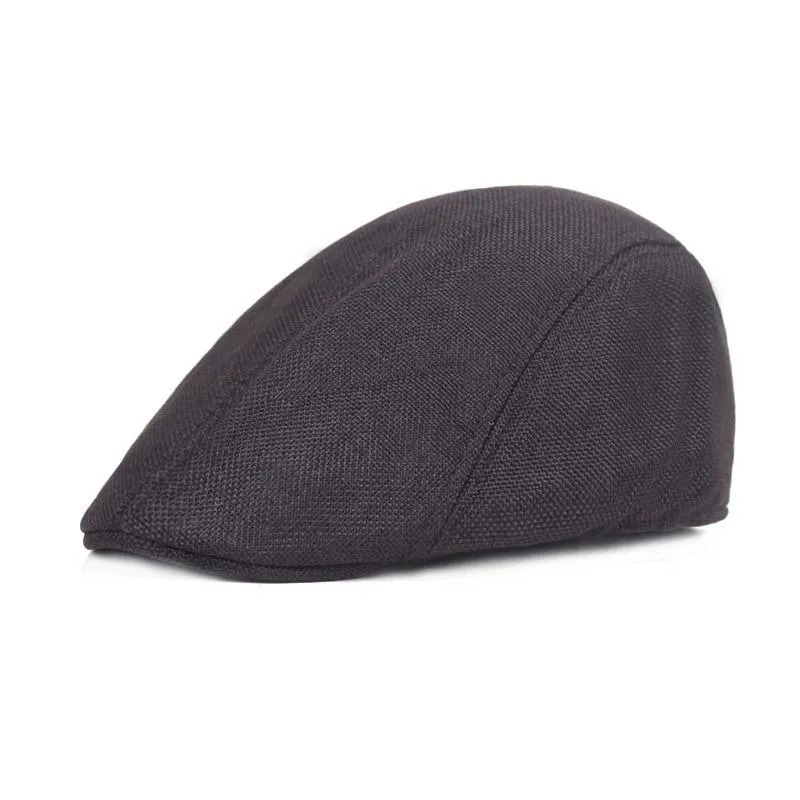 Classic Herringbone Newsboy Cap