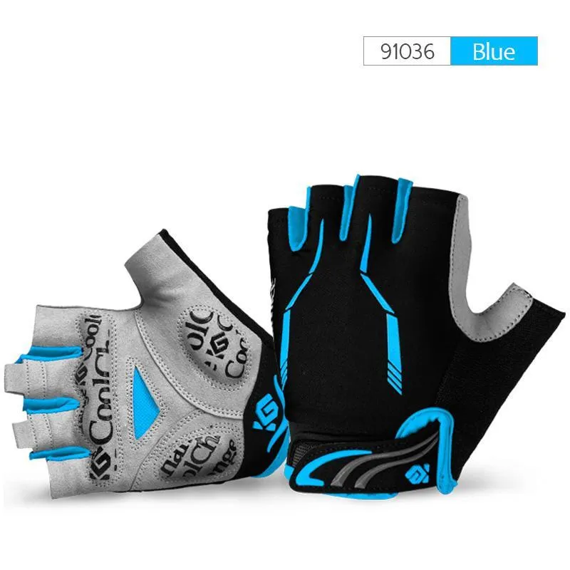 CoolChange Cycling Half Finger Shockproof Bike Gloves
