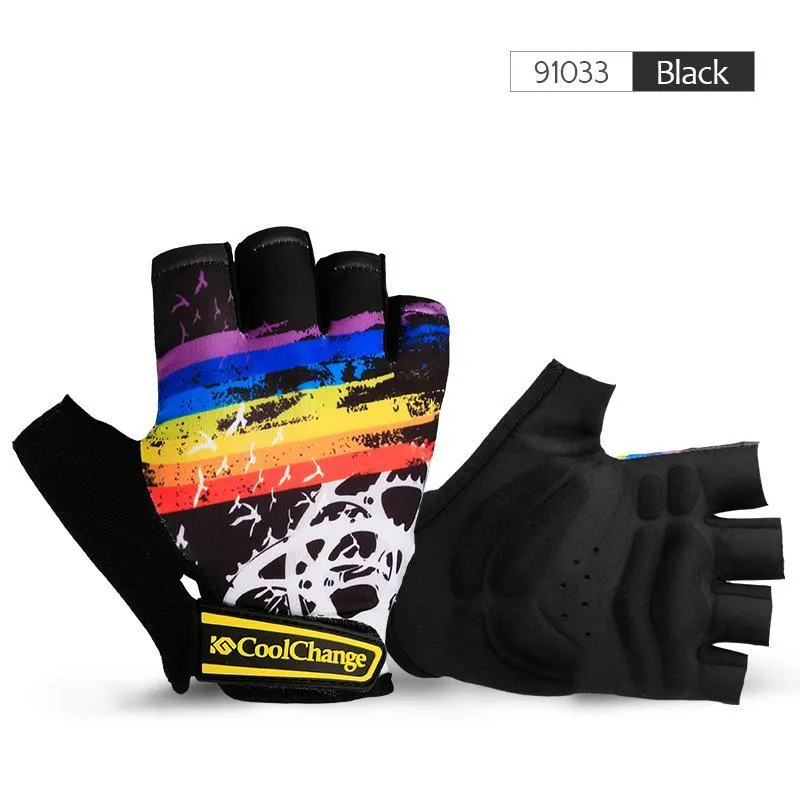 CoolChange Cycling Half Finger Shockproof Bike Gloves