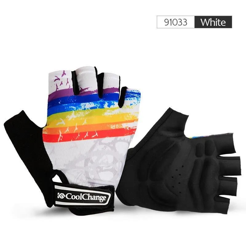 CoolChange Cycling Half Finger Shockproof Bike Gloves