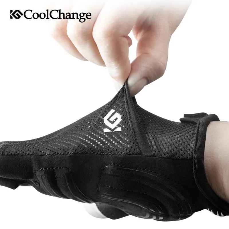 CoolChange Cycling Shockproof Breathable Half Finger Anti-sweat Anti-slip Bike Gloves