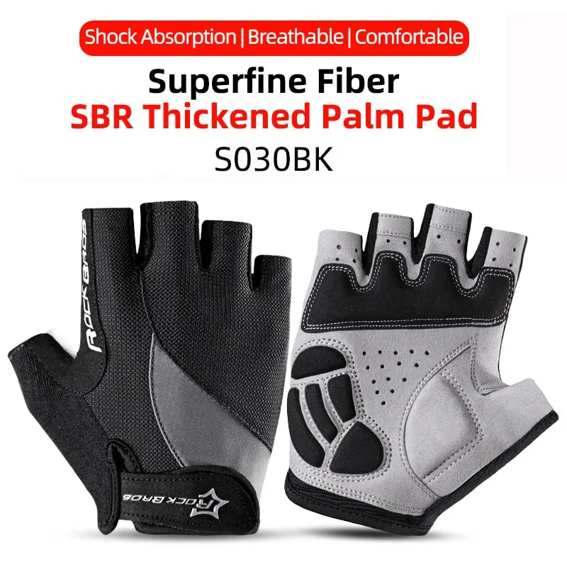Cycling Gloves Half Finger Shockproof Wear Resistant