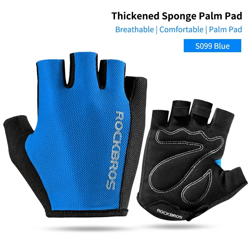 Cycling Gloves Half Finger Shockproof Wear Resistant