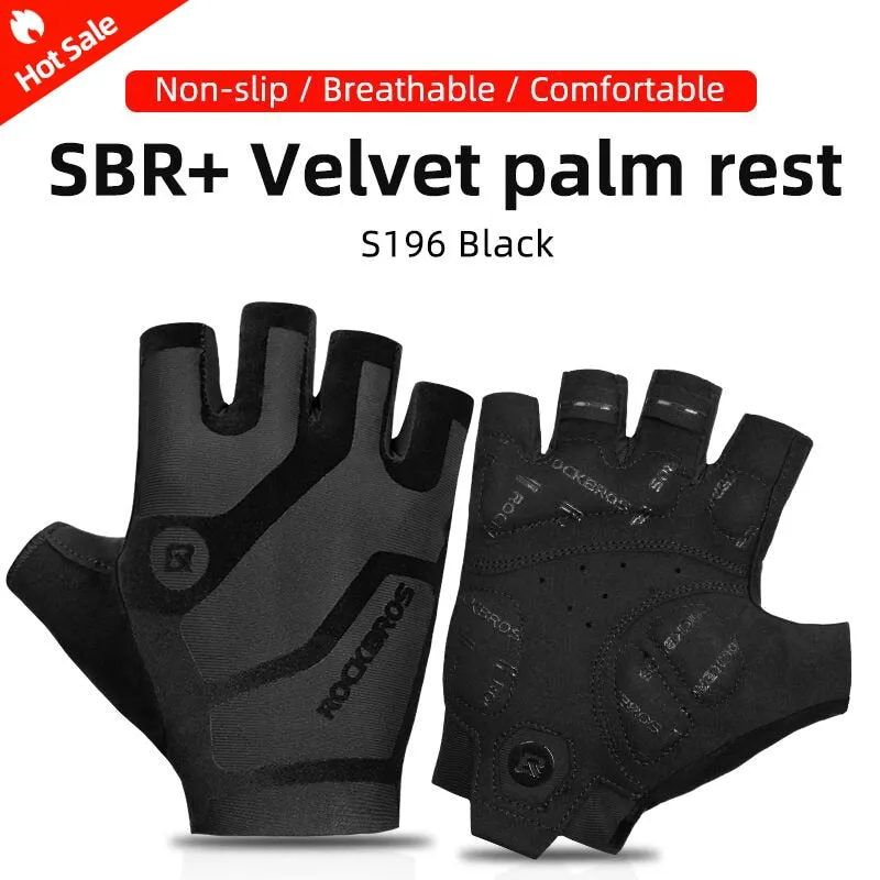Cycling Gloves Half Finger Shockproof Wear Resistant