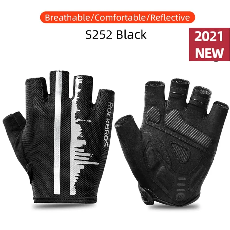 Cycling Gloves Half Finger Shockproof Wear Resistant
