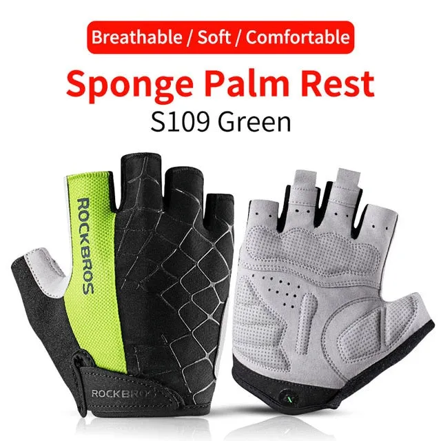 Cycling Gloves Half Finger Shockproof Wear Resistant
