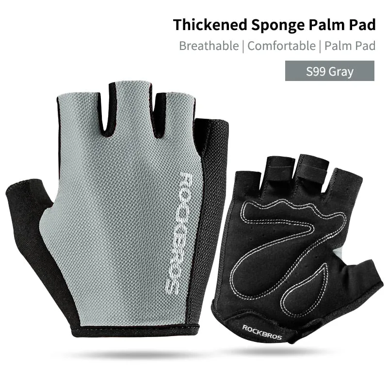 Cycling Gloves Half Finger Shockproof Wear Resistant