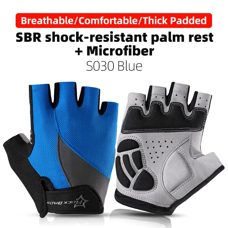 Cycling Gloves Half Finger Shockproof Wear