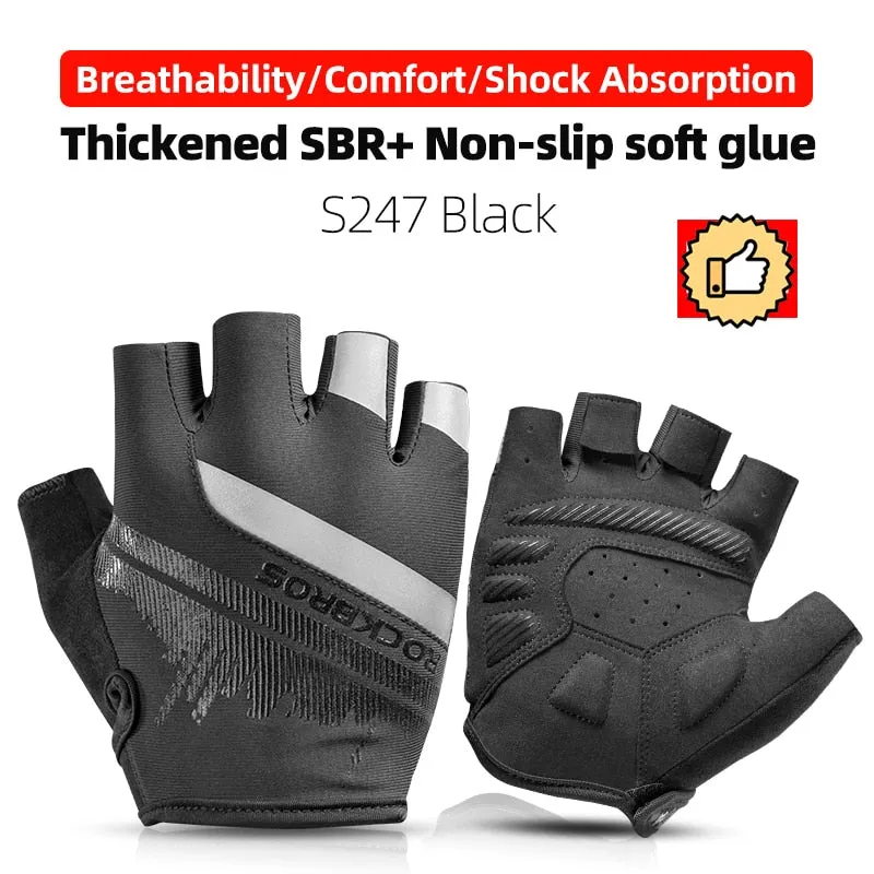 Cycling Gloves Half Finger Shockproof Wear