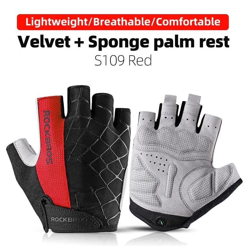 Cycling Gloves Half Finger Shockproof Wear