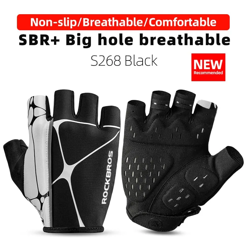 Cycling Gloves Half Finger Shockproof Wear