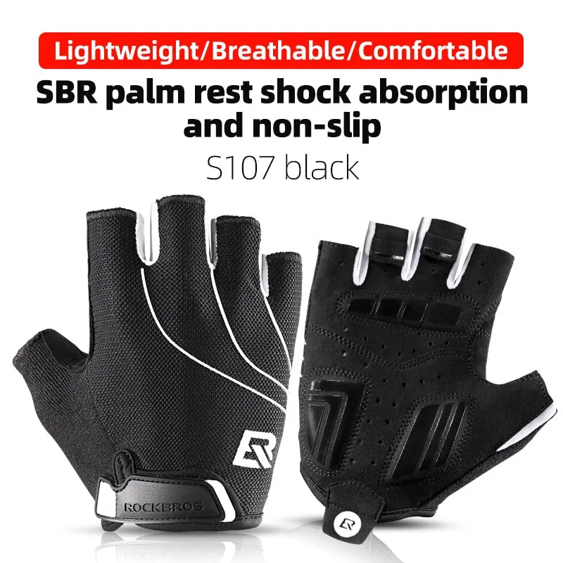 Cycling Gloves Half Finger Shockproof Wear