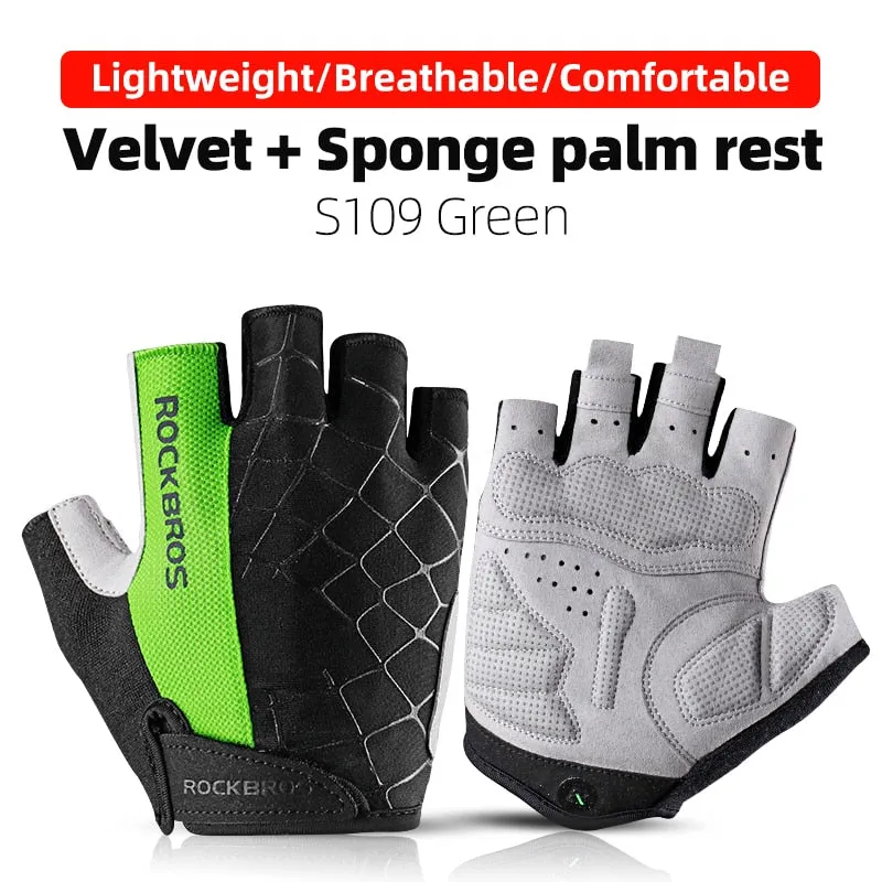 Cycling Gloves Half Finger Shockproof Wear