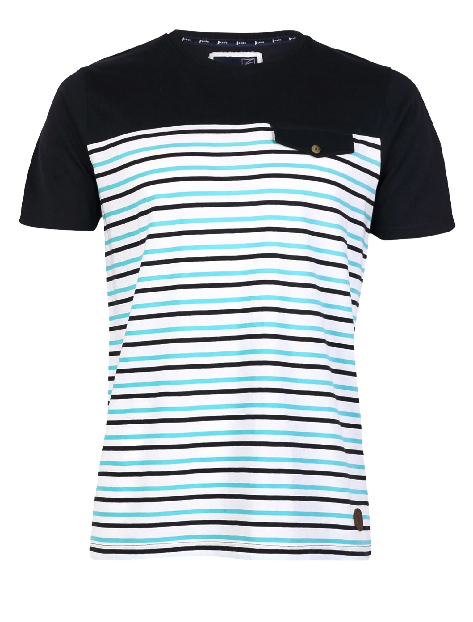 D-Code Sax Crew Neck T-shirt in True Navy