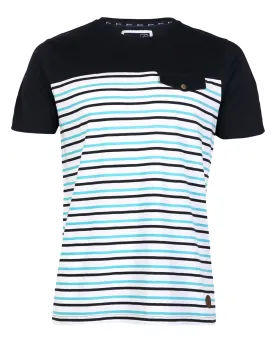 D-Code Sax Crew Neck T-shirt in True Navy