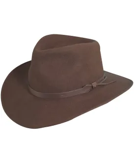 Dark Brown Scala Back Roads Wool & Felt Outback
