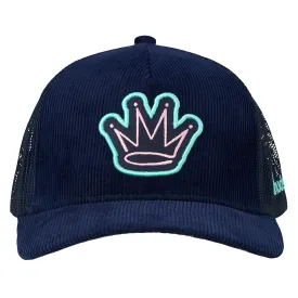 d.Crown Corduroy Trucker Mesh (Navy)