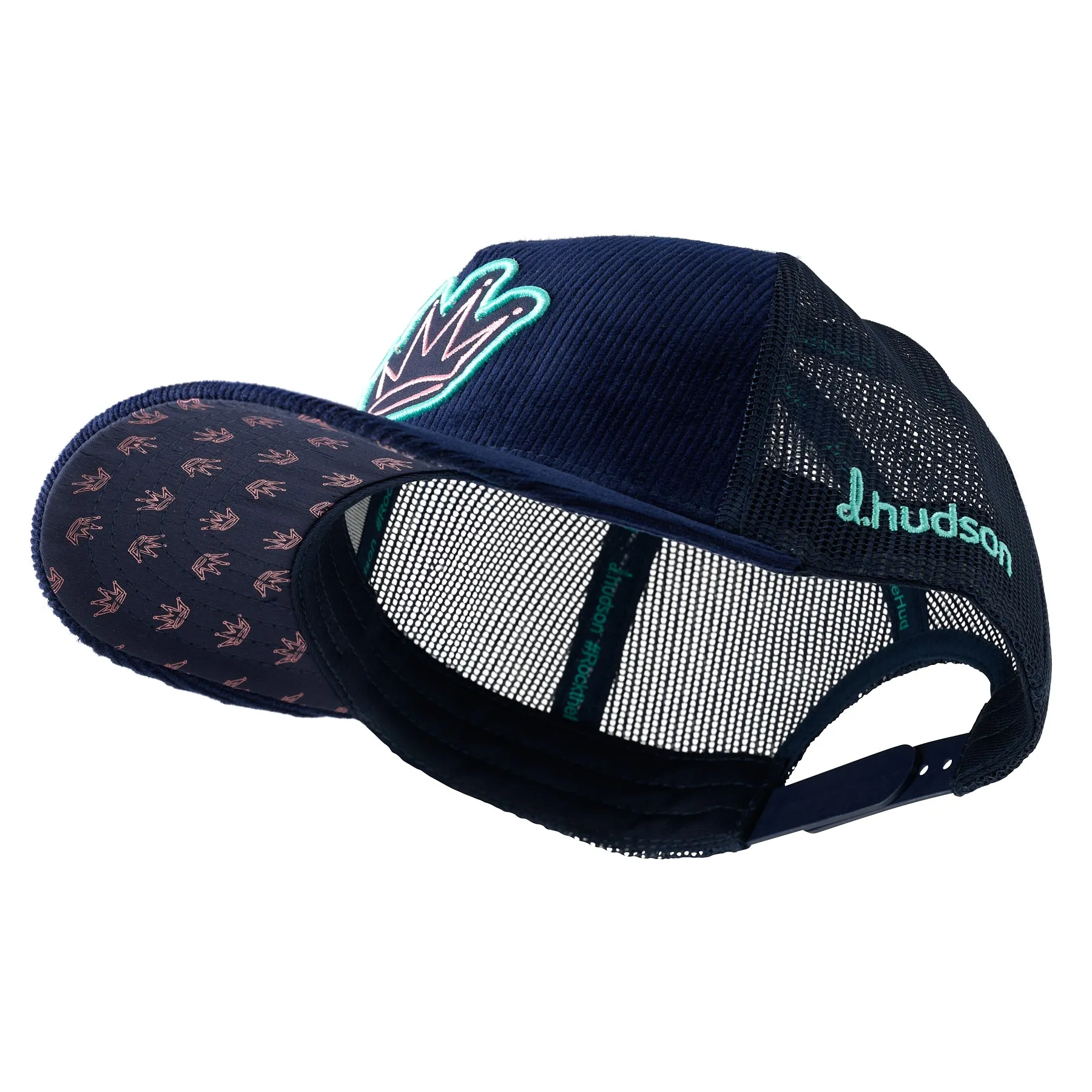 d.Crown Corduroy Trucker Mesh (Navy)