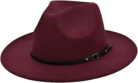 Dcvmvmn Women Men Jazz Hat Fedoras Hats Wide Brim Fedora Hat