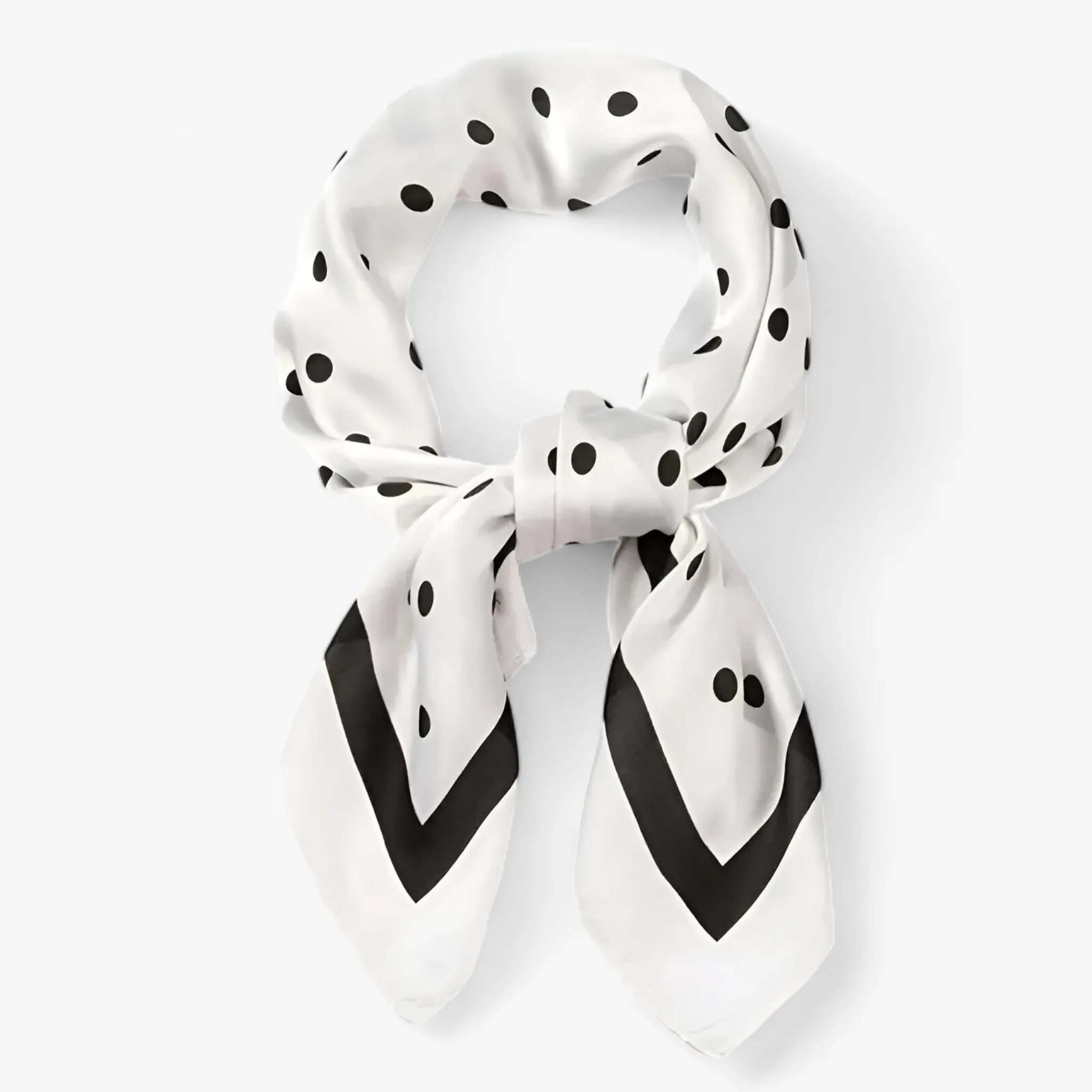 Elegant Geometric Silk Scarf