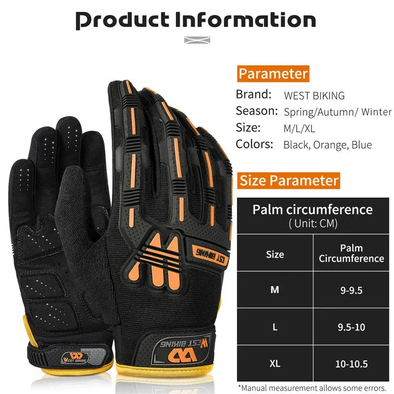 Full Finger Bike Gloves Shockproof Sport Military Tactical Gloves Motorcycle MTB Bicycle Touch Screen Cycling Gloves