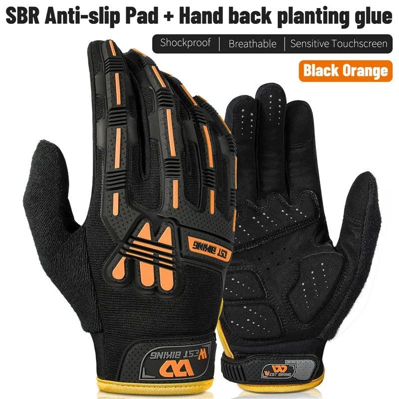Full Finger Bike Gloves Shockproof Sport Military Tactical Gloves Motorcycle MTB Bicycle Touch Screen Cycling Gloves