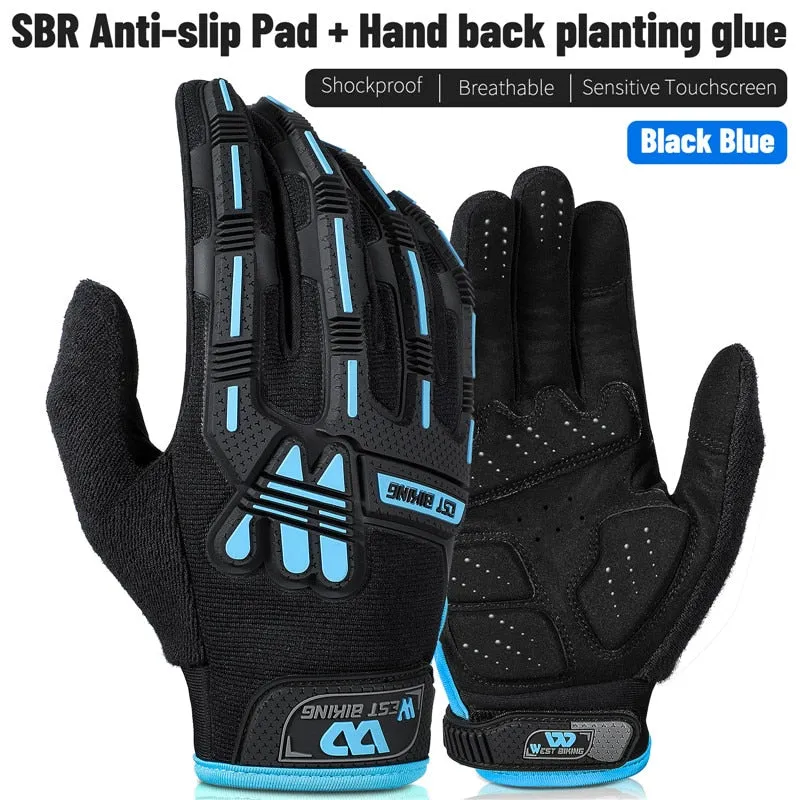 Full Finger Bike Gloves Shockproof Sport Military Tactical Gloves Motorcycle MTB Bicycle Touch Screen Cycling Gloves