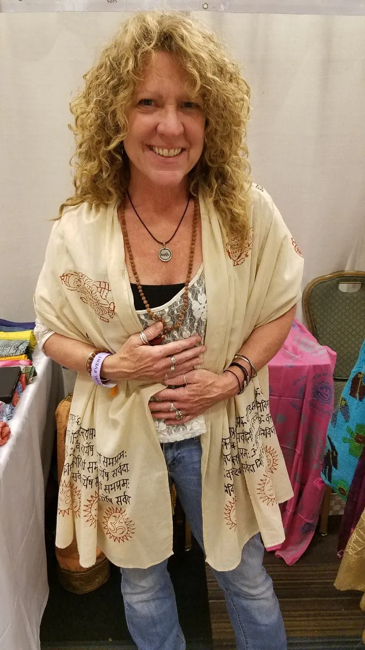 Ganesha blessing Mantra Prayer Shawl