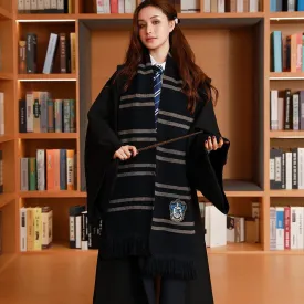 Harry Potter Gryffindor Scarf Harry Potter Scarf Lengthened Thick Knitted Striped Scarf Autumn and Winter Warm