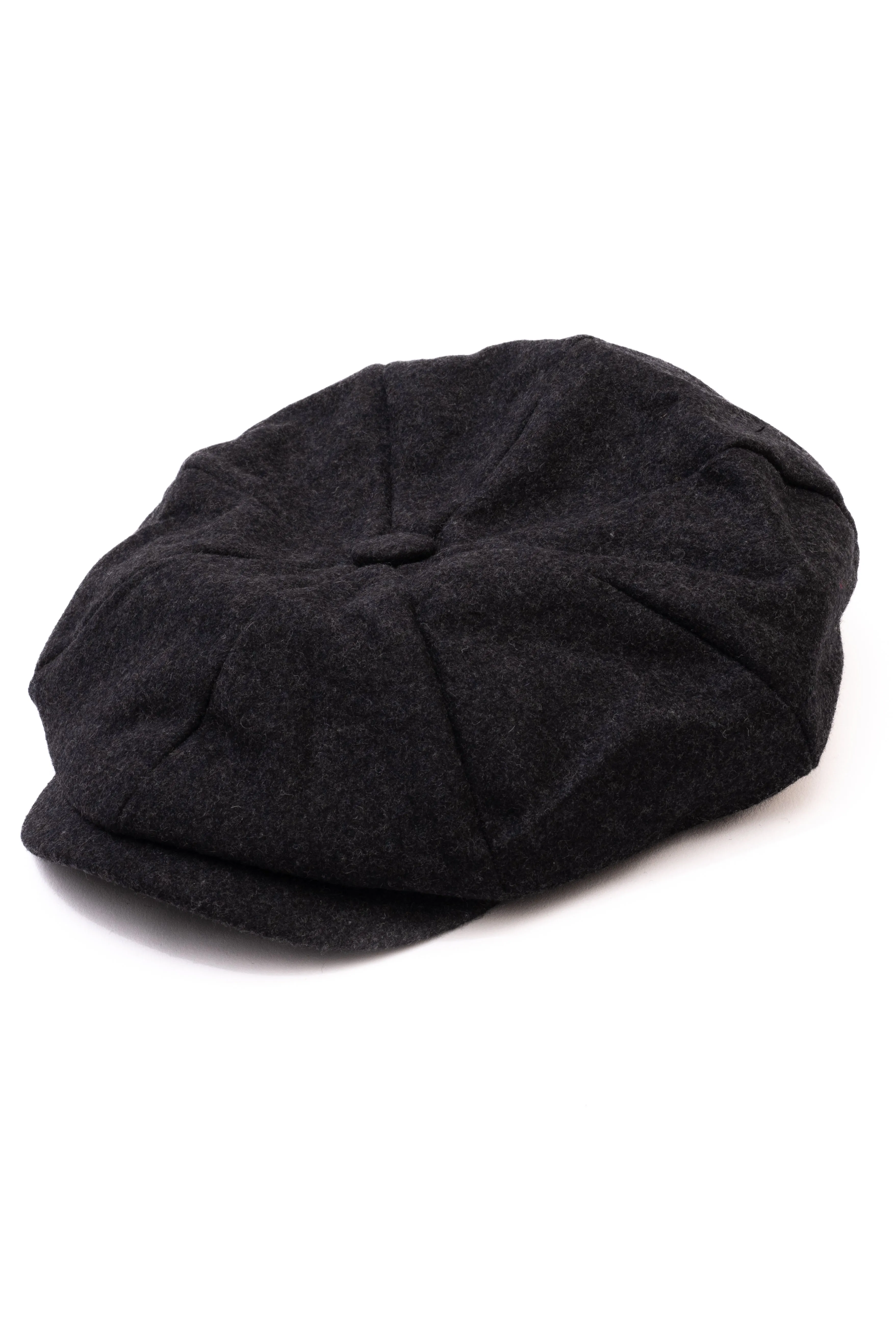 Heritage Traditions Charcoal Melton Newsboy Cap