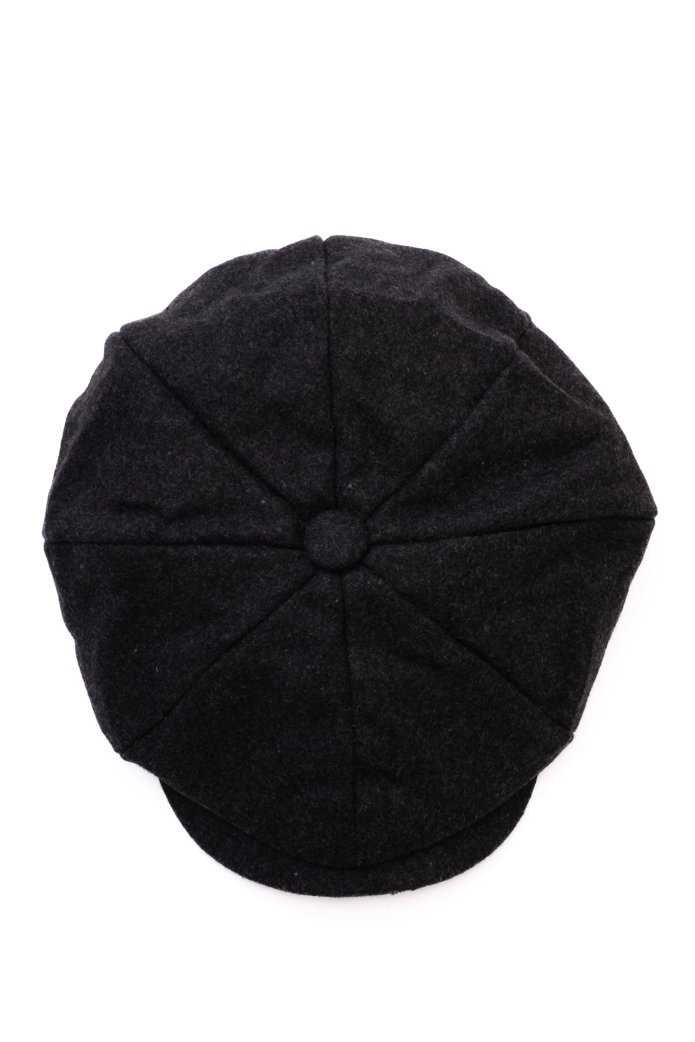 Heritage Traditions Charcoal Melton Newsboy Cap