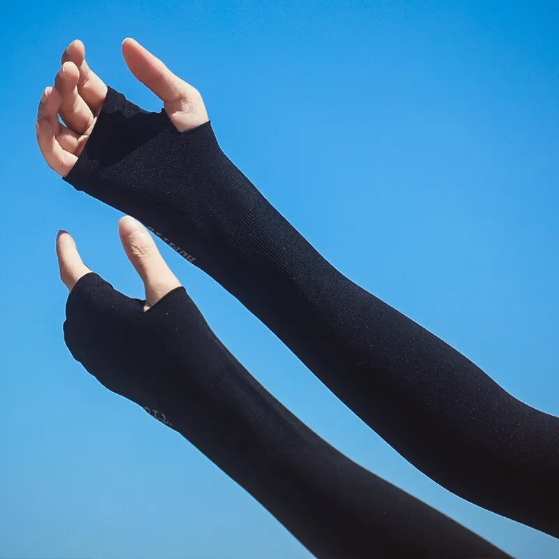 Humtto UPF 50  UV Arm Sleeves Black
