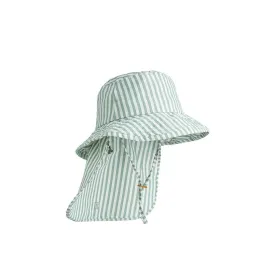 Liewood Damona Stripe Sun Hat - Peppermint / Crisp White
