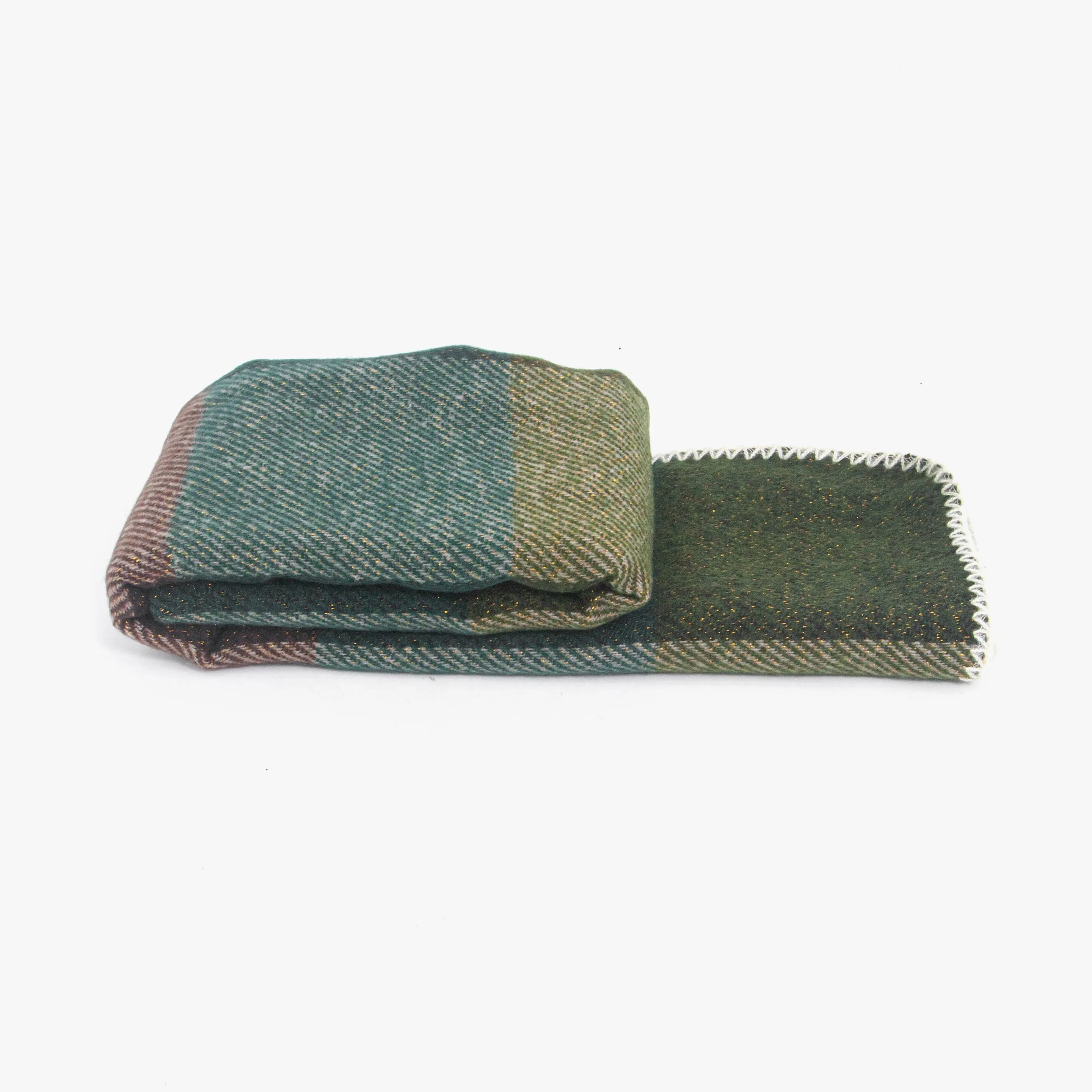 Logan Heavyweight Scarf - Green, Check