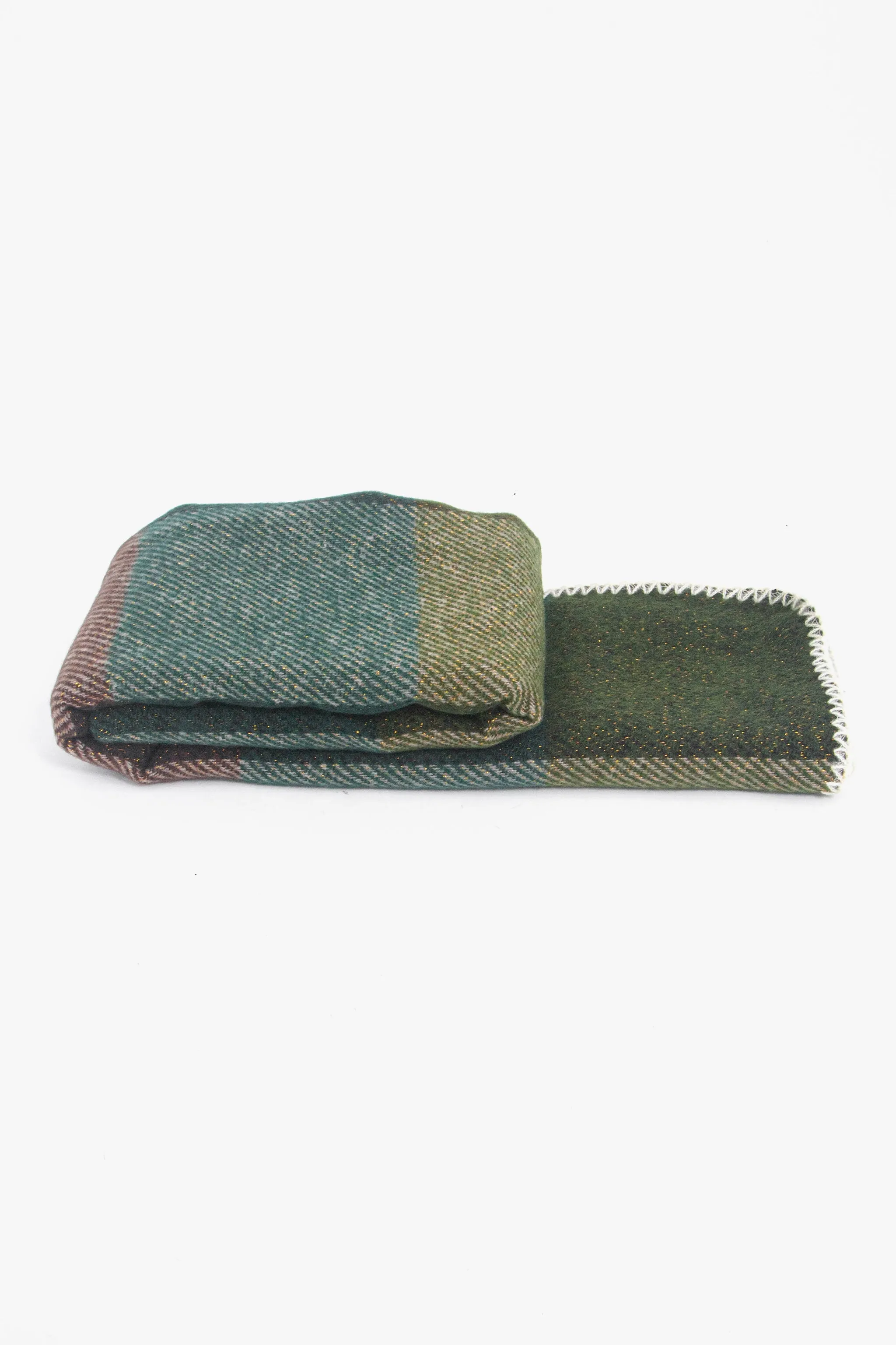 Logan Heavyweight Scarf - Green, Check