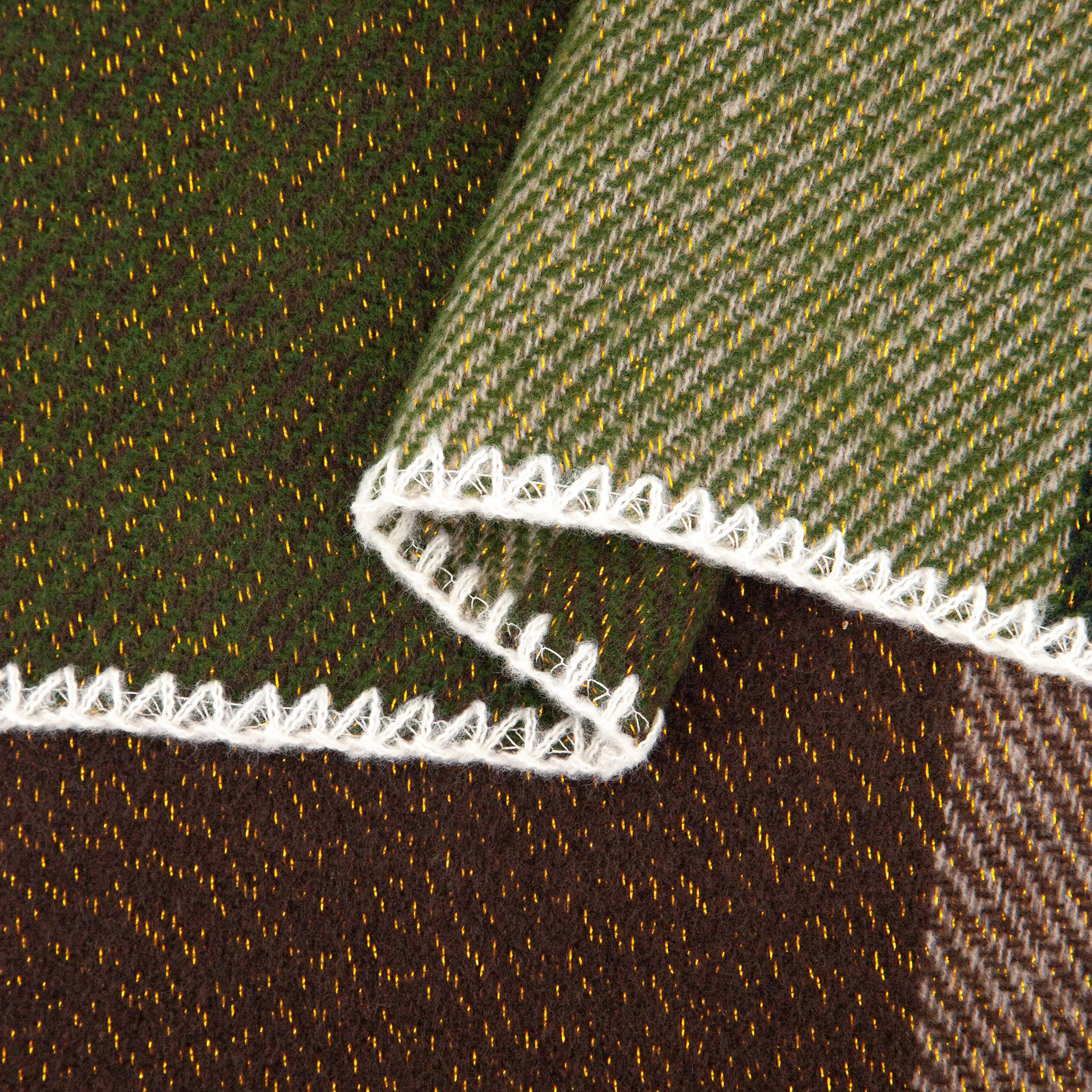Logan Heavyweight Scarf - Green, Check