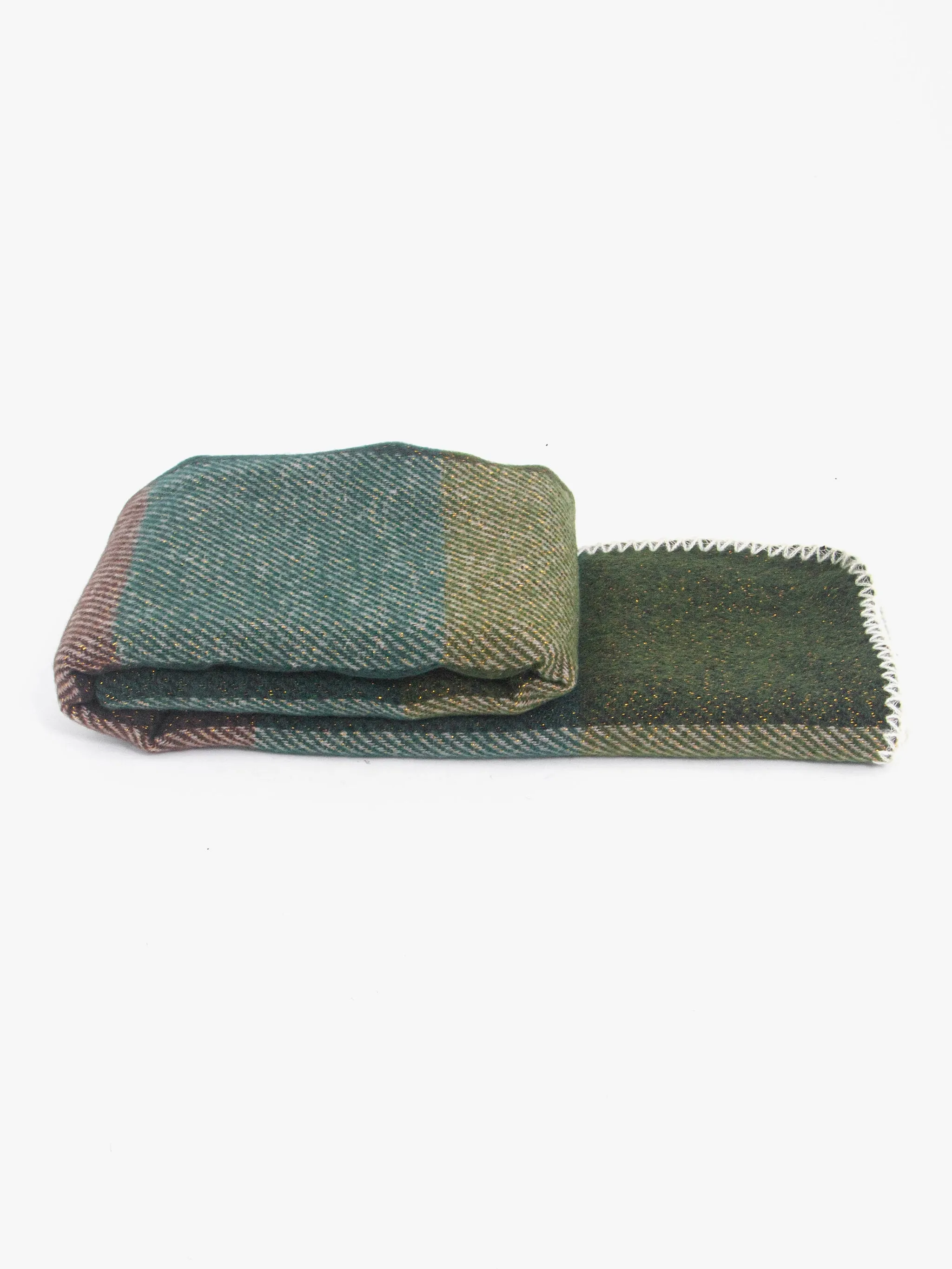 Logan Heavyweight Scarf - Green, Check