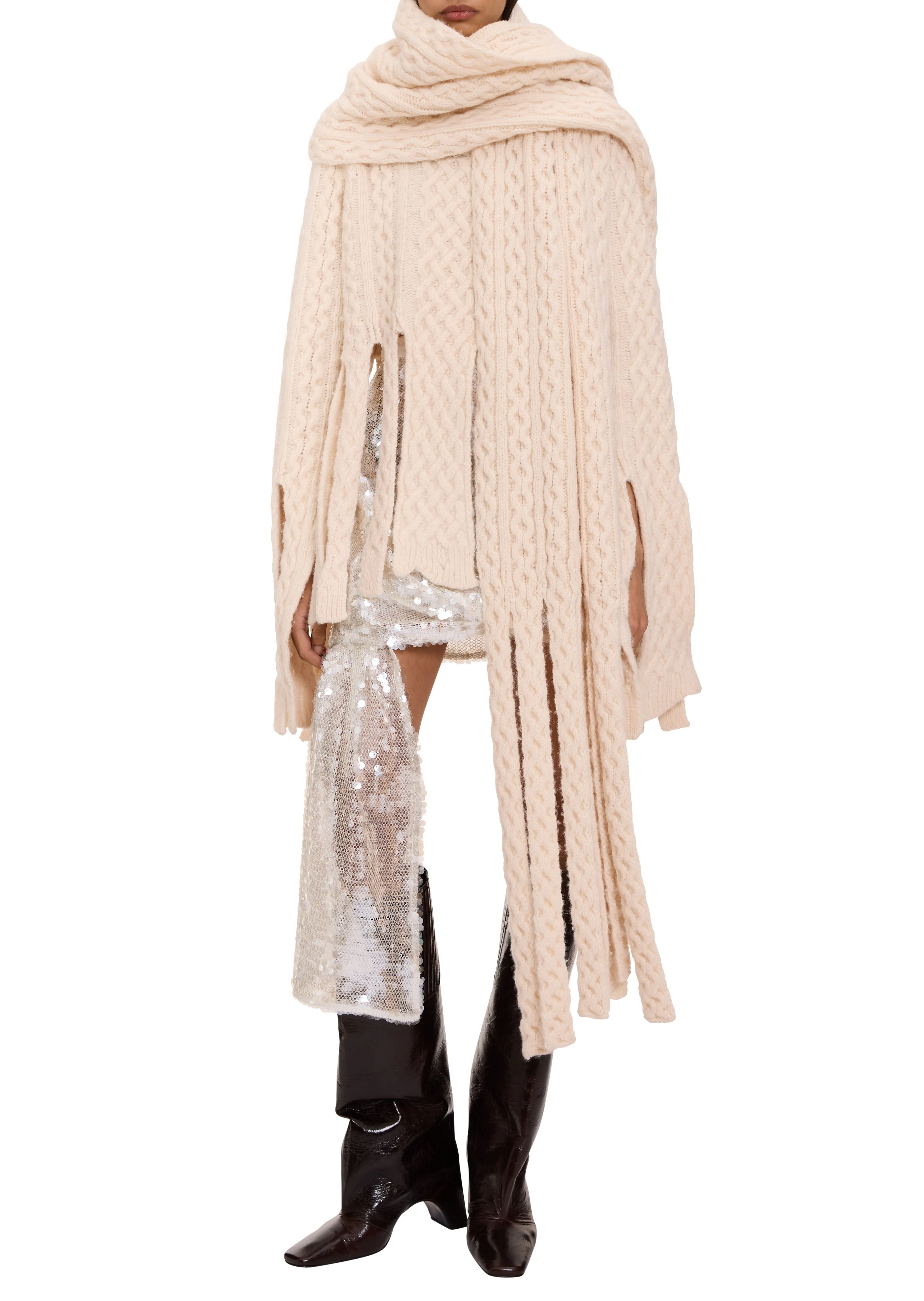 Long Knitted Scarf