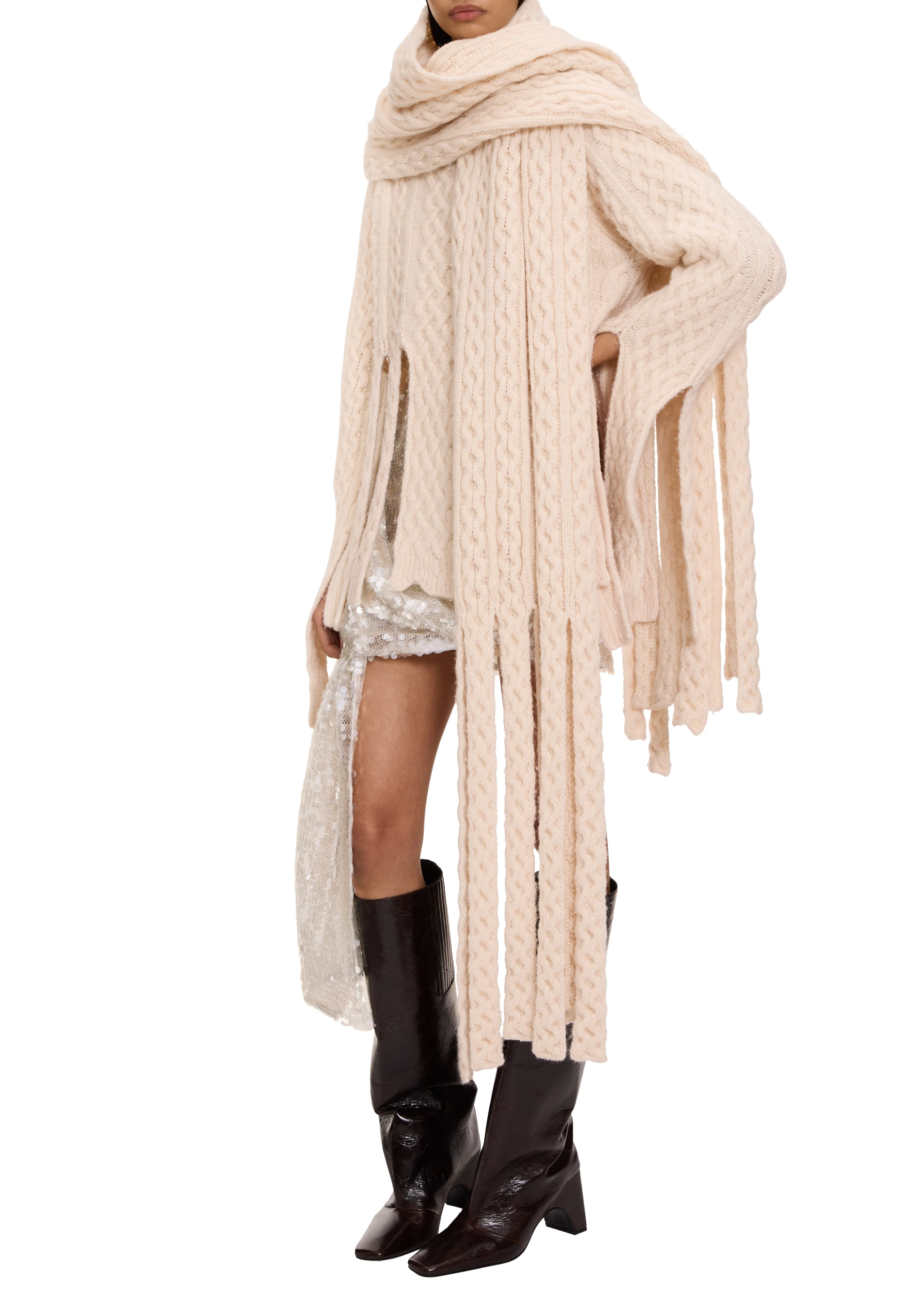 Long Knitted Scarf
